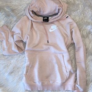 Nike baby pink pull over sweater